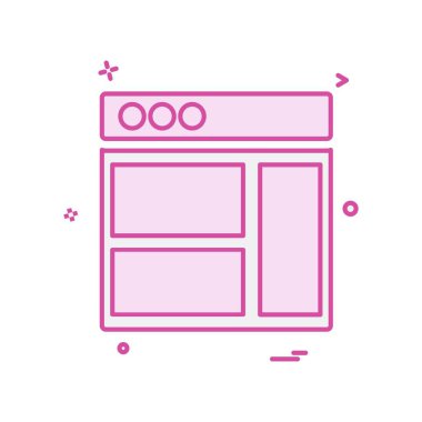 Web düzen simge tasarlamak vektör