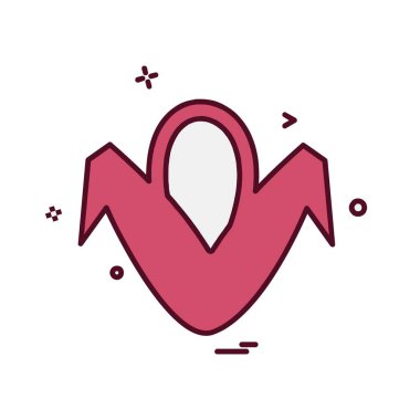 Harita simgesi tasarım vektörü