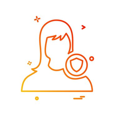 Avatar simge tasarlamak vektör