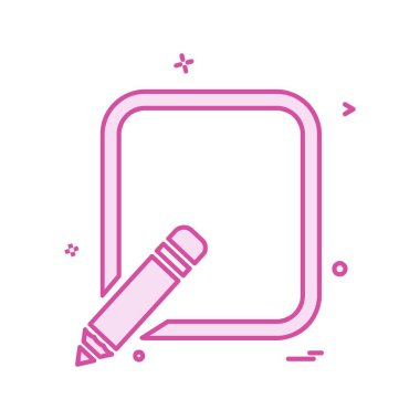 Kalem simgesi tasarım vektörü