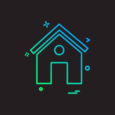 Ev simgesi tasarım vektörü