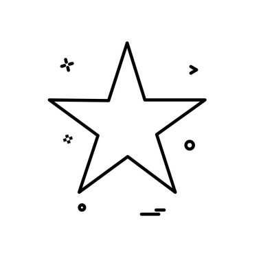 Yıldız simgesi tasarlamak vektör 