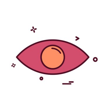 göz simgesi tasarım vektörü