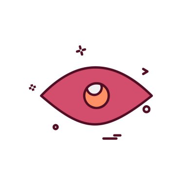 göz simgesi tasarım vektörü