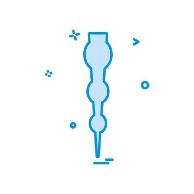 PIN düz simge vektör çizim 