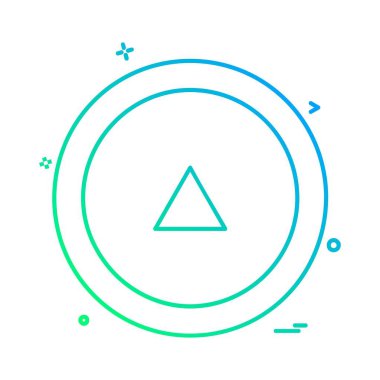 Yukarı ok simgesi tasarım vektörü