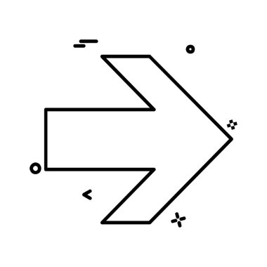 Ok simgesi tasarım vektörü