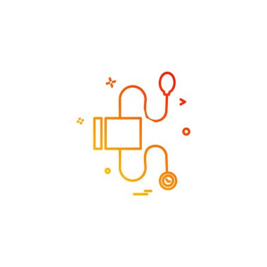 Kan basıncı simge tasarlamak vektör 