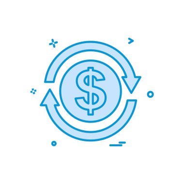 Doları simge tasarlamak vektör 