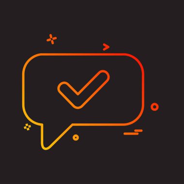 İleti simge tasarlamak vektör