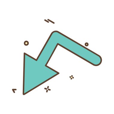 Ok simgesi tasarım vektörü