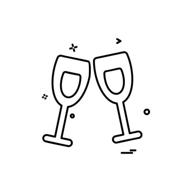 Sevgililer günü simge tasarlamak vektör