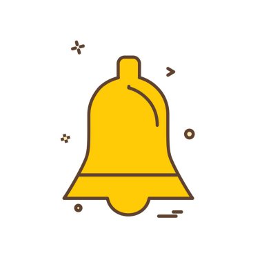 Çan simgesi tasarım vektörü