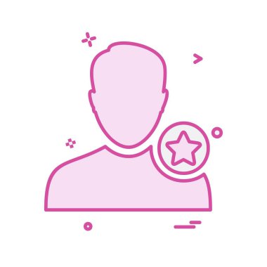 Avatar erkek simge tasarım vektörü