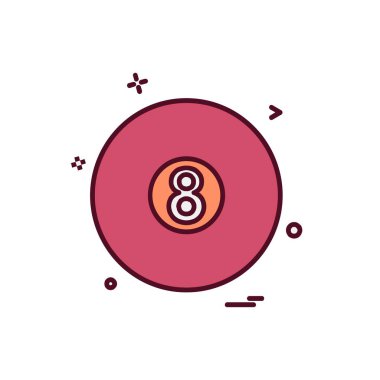 Topu simge tasarlamak vektör