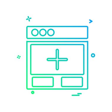 Web düzen simge tasarlamak vektör