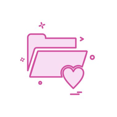 Klasör simge tasarlamak vektör