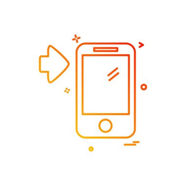 Akıllı telefon simge tasarlamak vektör 