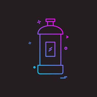 Sprey simge tasarlamak vektör