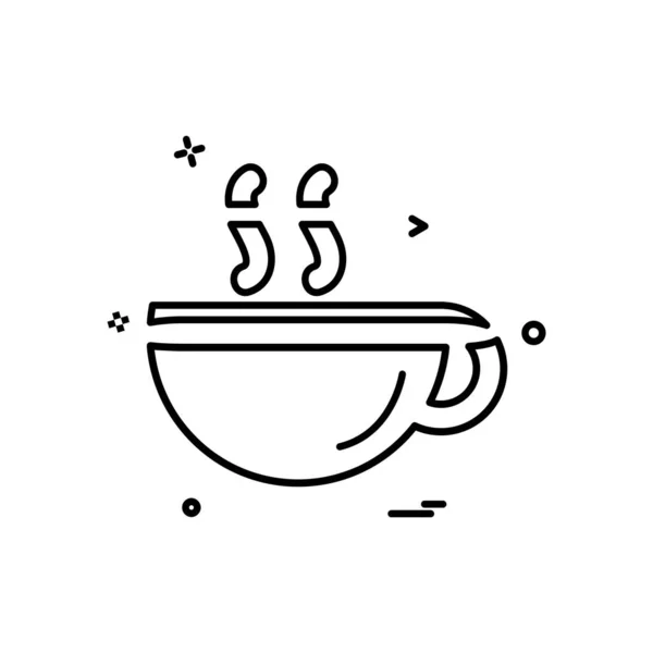 コーヒーのアイコン デザイン カラフルなベクトル イラスト — ストックベクタ