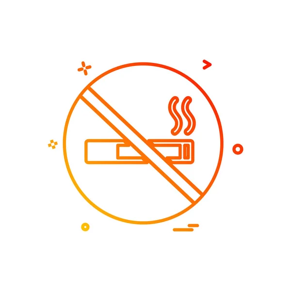 Smoking Icon Design Vector — Stock Vector