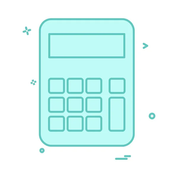 Calculadora Icono Diseño Vector — Vector de stock