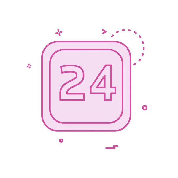 日付カレンダー アイコン デザインのベクトル — ストックベクタ