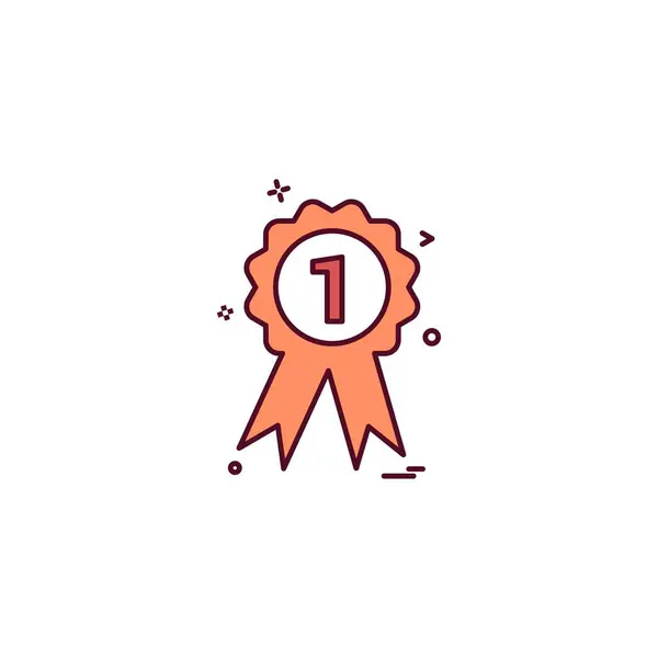 Badge Icône Vecteur Conception — Image vectorielle