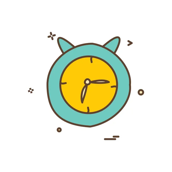 Icono Reloj Vector Diseño — Archivo Imágenes Vectoriales