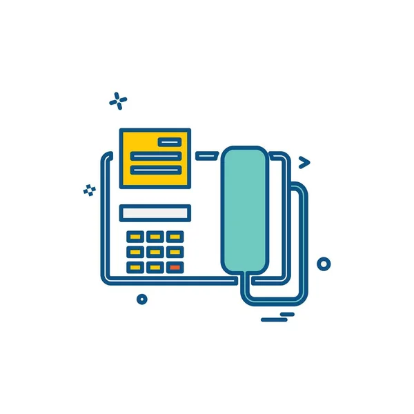 Telefoon Pictogram Ontwerp Vector — Stockvector