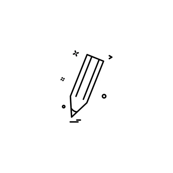 Draw Edit Pen Pencil Write Icon Vector Desige — Stock Vector