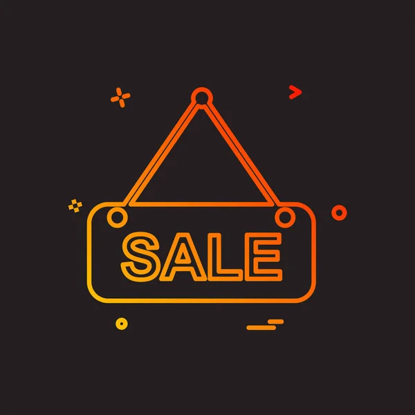 Sale Icon Design Vector Illustration — Stock Vector