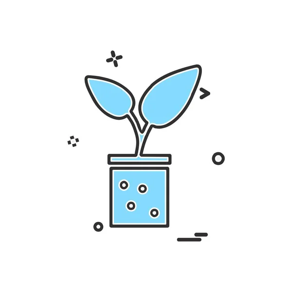 Vetor Design Ícone Plantas — Vetor de Stock