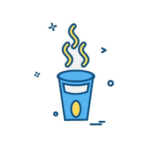 Drink Icon Design Bunte Vektorillustration — Stockvektor