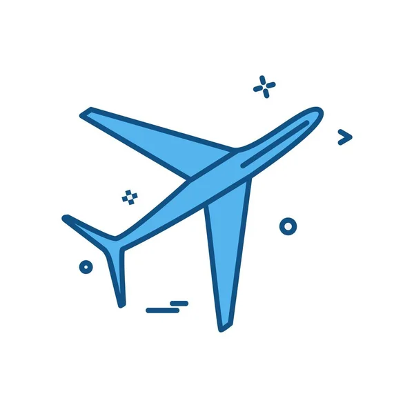 Aeroplane Icon Design Vector — 스톡 벡터