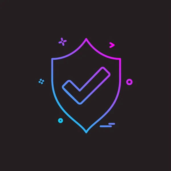 Fuera Protección Escudo Seguridad — Vector de stock