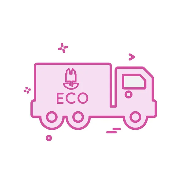 Truck Pictogram Ontwerp Vector — Stockvector