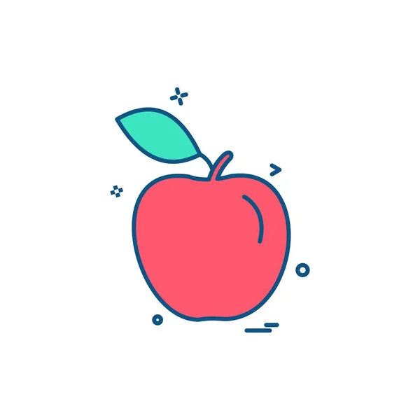 Icono Fruta Vector Sobre Fondo Blanco — Archivo Imágenes Vectoriales