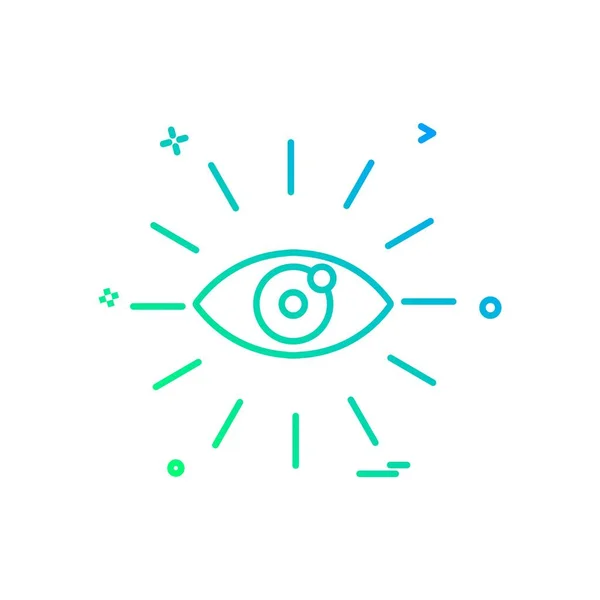 Auge Symbol Design Vektor — Stockvektor