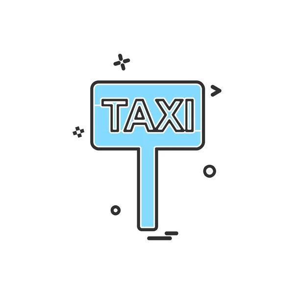 Taxi Carte Icône Design Vecteur — Image vectorielle