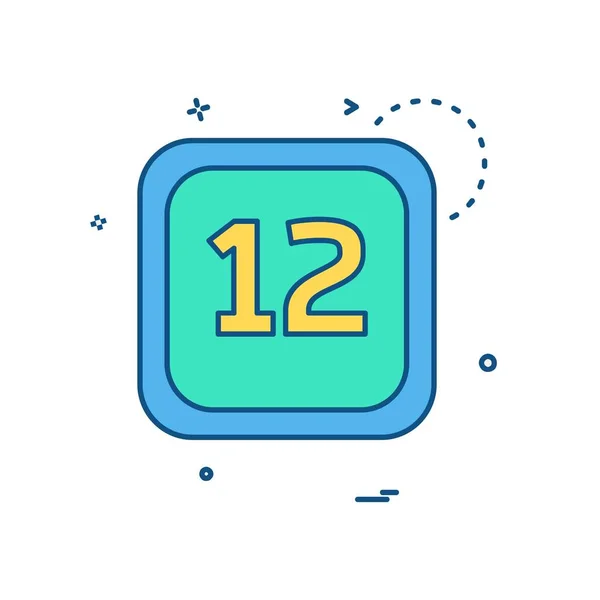 Date Calender Icon Design Vector — 스톡 벡터