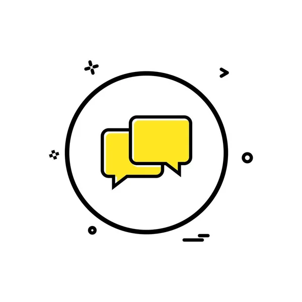 Sms Chat Icon Vektordesign — Stockvektor
