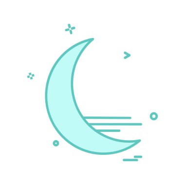 Hilal simgesi tasarım vektörü