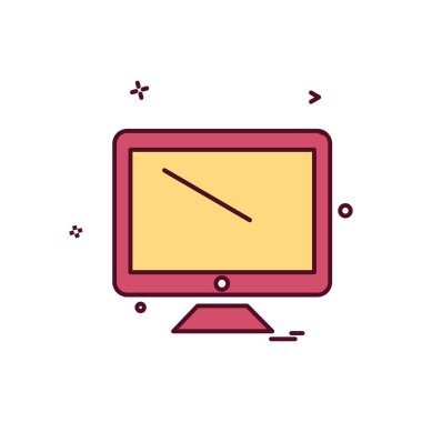 Bilgisayar simgesi tasarım vektörü