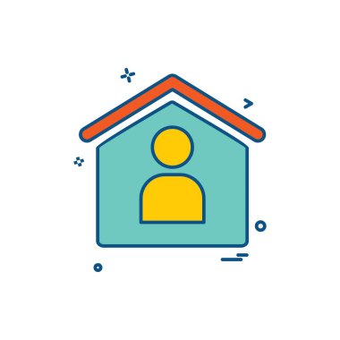 Emlak simge tasarlamak vektör