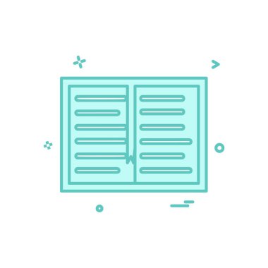 simge vektör tasarımı okumak kitap çalışma