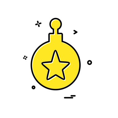 Noel top simge tasarlamak vektör