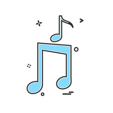 Müzik simge tasarlamak vektör