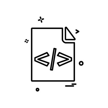 Dosya simgesi tasarım vektörü