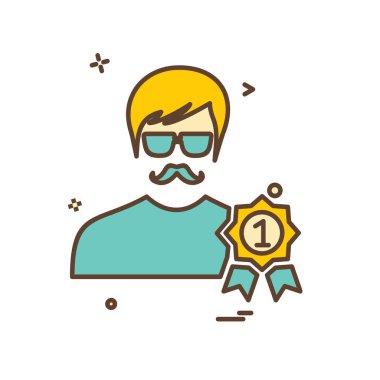 Avatar simge tasarlamak vektör